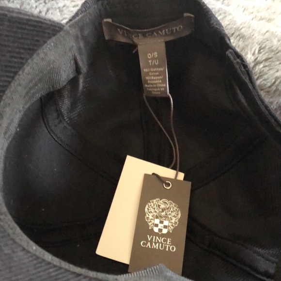 Vince Camuto NWT Corduroy Black Hat. - Picture 2 of 3